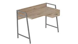 Письмовий стіл Ferrum-decor 750x1000x600 Сірий метал ДСП Дуб Сан-Марино 32 мм (FRD-103430)