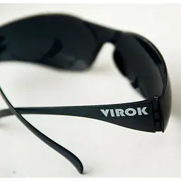 Окуляри захисні Virok полікарбонатні затемнені чорні (82V105) - мініатюра 2