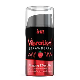 Рідкий вібратор Intt Vibration Strawberry (полуниця), 15 мл - мініатюра 2