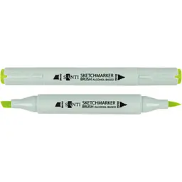 Набір спиртових маркерів Santi Brush SA-59 блідо-зелений 6 шт. (390963)