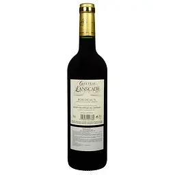 Вино Chateau Lanscade Bordeaux, червоне, сухе, 0,75 л - мініатюра 2