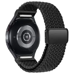 Ремінець для Samsung Galaxy Watch 7/FE/6/6 Classic/5/5Pro/4/4 Classic, Braided Solo Loop, чорний, нейлоновий, текстильний, плетений, еластичний змінний браслет для смарт-годин, ArmorStandart (ARM86837)