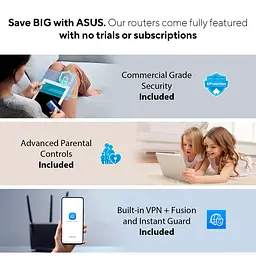 MESH-система ASUS WiFi-Mesh ZenWiFi BT10 BE25000, 1x10GE LAN, 1xGE WAN/LAN, 1x10GE LAN, 1xUSB 3.0, 3мод, білий (90IG08Y0-MO3C20) - мініатюра 10