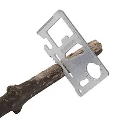 Мультитул картка 11 в 1 Intertool HT-0589, з відкривачкою, ножем, викруткою, лінійкою та ключами - мініатюра 6