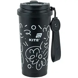 Термокружка Kite 550 мл, чорна (K25-1226-1)