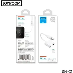 Перехідник Joyroom Ben Series Type-C до HI-FI + PD Audio Converter SH-C1 (2019) 3A білий - мініатюра 2