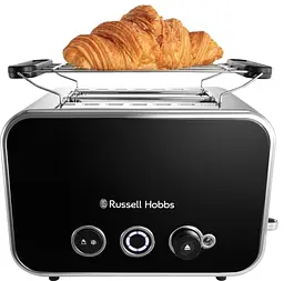 Тостер Russell Hobbs Distinctions 2-Slice 1670 Вт пластик підігрів розморозка чорний - мініатюра 3