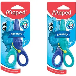Ножиці дитячі Maped KidiPulse блістер 12 см синьо-блакитний (MP.472110) - мініатюра 2