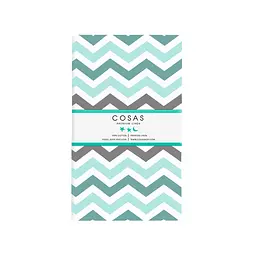 Набір простирадло на резинці 90х200 GREY / MINT ZIGZAG COSAS (4822052058480) - мініатюра 2