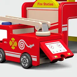 Дерев'яний ігровий набір Viga Toys Пожежна станція (50828) - мініатюра 3
