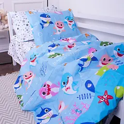 Комплект постільної білизни MirSon Kids Time 17-0521 Sharks blue, дитячий