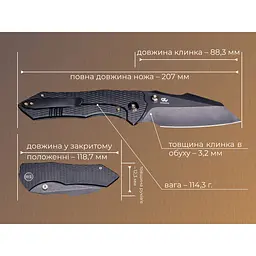 Ніж складаний Weknife High-Fin XL WE24010-1 - мініатюра 13