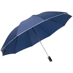 Парасолька автоматична з ліхтариком Zuodu (ZD002-LED) Blue