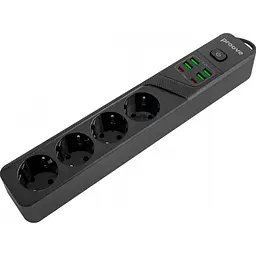 Мережевий фільтр Proove Power Strip P-04 2м (PSP442420001) [125780] - мініатюра 4