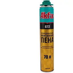 Піна монтажна Akfix профі (872) SUPER MEGA 850 мл (70 л)