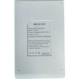 ДБЖ WGP Mini DC UPS WGP103 10400mAh 5V/9-12V з блоком живлення для роутера - мініатюра 4