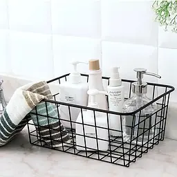 Кошик для зберігання металевий Fabrika Black, 28х22х12,5 см