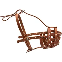 Намордник Collar твердий №6, 38 см, ротвейлер великий, коричневий - мініатюра 3