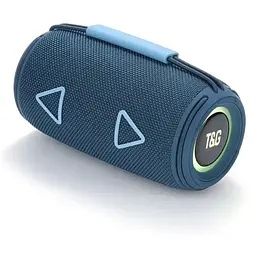 Портативна Bluetooth-колонка T&G TG657 бездротова переносна колонка з вологозахистом Синій