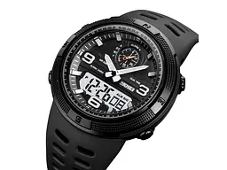 Чоловічий наручний годинник 1655BKWT Black-White Skmei acs0030650 - мініатюра 3