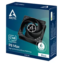 Корпусний вентилятор 80 мм Arctic P8 Max ACFAN00286A Black - мініатюра 7