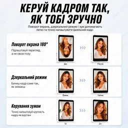 Селфі монітор для селфі для iOS та Android на магниті на задню панель - мініатюра 9