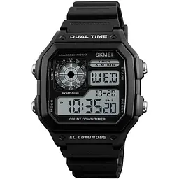 Наручний годинник чоловічий Skmei 1299 Black, 1299BK (12339)