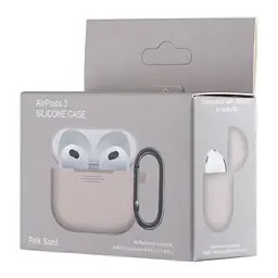 Чохол Silicone Case 1,2mm for AirPods 3 рожевий Sand - мініатюра 2