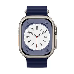 Ремінець силіконовий Hoco iWatch WA12 marine double buckle 38/40/41 mm синій - мініатюра 4
