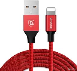 Кабель Baseus Yiven Cable USB to Lightning 1.2m CALYW-09 Red