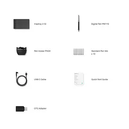 Huion Графічний планшет 6.3"x3.9" H641P чорний - мініатюра 6