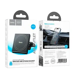 Тримач Hoco Precious RING magnetic Car holder H46 air outlet 4.5-7" - мініатюра 2