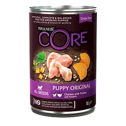 Консерви для цуценят Wellness CORE Puppy Original Chicken with Turkey with Pumpkin з куркою та індичкою - мініатюра 1