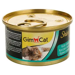Вологий корм для котів GimCat ShinyCat in Jelly з куркою та креветками 70 г - мініатюра 2