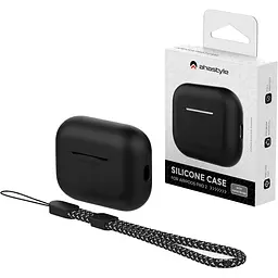 Чохол AhaStyle Colorful Silicone Case для AirPods Pro 2 Black [CP-187-2-C-BK] [133833] - мініатюра 4