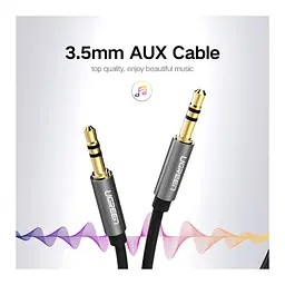 Кабель мультимедійний 3.5mm M to 3.5mm M 3.0m AV119 black Ugreen (10736) - мініатюра 5