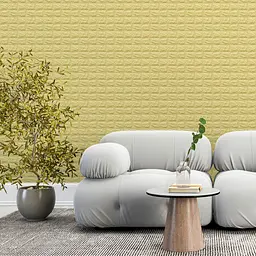 3D панель Sticker Wall самоклеюча цегла Жовто-пісочний 700x770x7мм 009-7 SW-00000046 - мініатюра 5