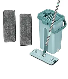 Комплект для прибирання швабра ледар з великим відром 10л з віджимом Scratch Cleaning Mop - мініатюра 4