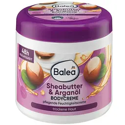 Зволожуючий крем Balea Sheabutter & Arganöl для тіла з маслом ши та аргановою олією 500 мл