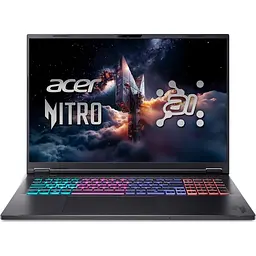 Ноутбук Ігровий ACER Nitro 18 AI AN18-61-R9BU, AMD Ryzen AI 7 350 до 5GHz, 16" WQXGA, 32GB, SSD 1TB, NVIDIA GeForce RTX 5060 8GB, Free Dos