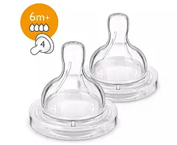 Соска силіконова Philips Avent Anti-colic швидкий потік 6 м+, 2 шт. (SCF634/27)