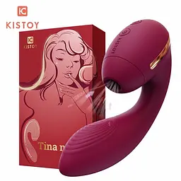 Вакуумний вібратор Kistoy Tina Mini Violet, вагінально-кліторальний KisToy SO4953 91838 - мініатюра 3