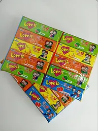 Жувальна гумка Love is в пластинках 20 шт асорті