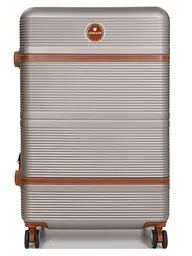 Валіза велика L ABS-пластик Worldline Airtex 629 76×52×30см 110л Шампань - мініатюра 3