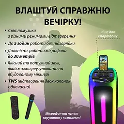 Акустична система XPRO D2806 з потужністю 60 Вт (41197-D2806_4813) - мініатюра 3