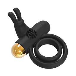 Ерекційне кільце з вібрацією Dreamtoys Joel 9 см чорний - мініатюра 4