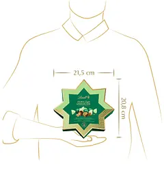 Шоколадні цукерки Lindt Dubai Style Chocolade Star Milk 149г - мініатюра 4