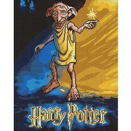 Алмазна мозаїка WB "Harry Potter: Постер з Добі" 40х50см