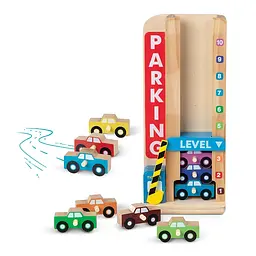 Дерев'яний ігровий набір Melissa&Doug Парковка та машинки (MD15182) - мініатюра 2