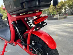 Електросамокат EVOBIKE Zen U12 MAX 2025 року червоний | електросамокат з трьома фарами, корзинкою та багажником - мініатюра 8